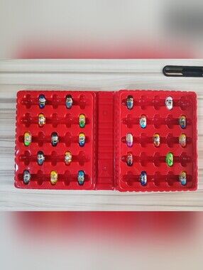 Mighty Beanz Mixed Lot with 23 Beanz in Red Collector Case